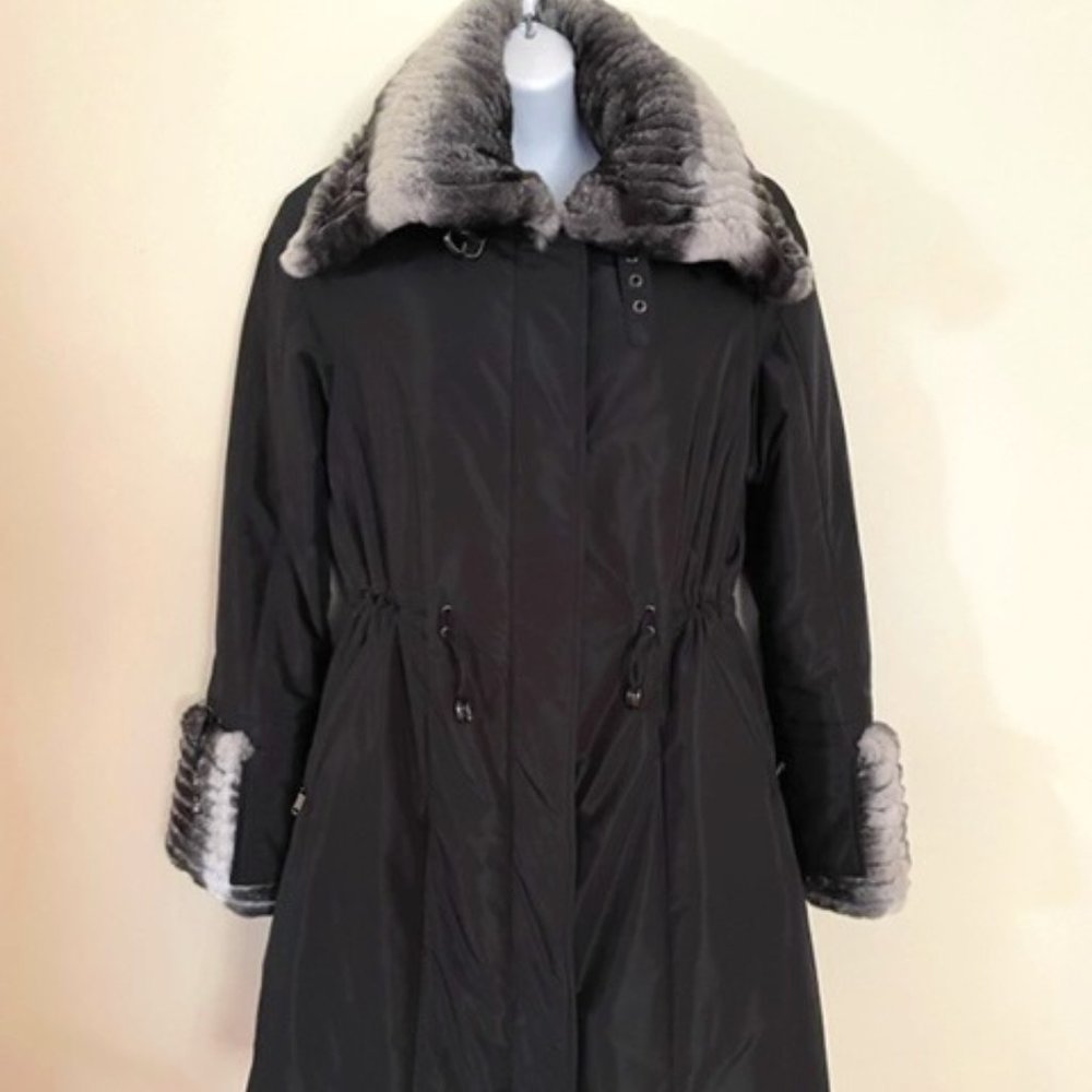 Winter coat with real fur